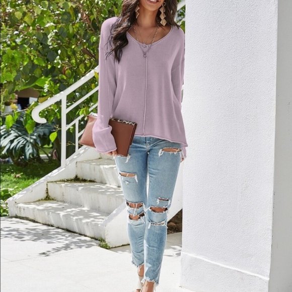 CLEARANCE English Lavender Sweater-LAST ONE ☝️ - Picture 3 of 7